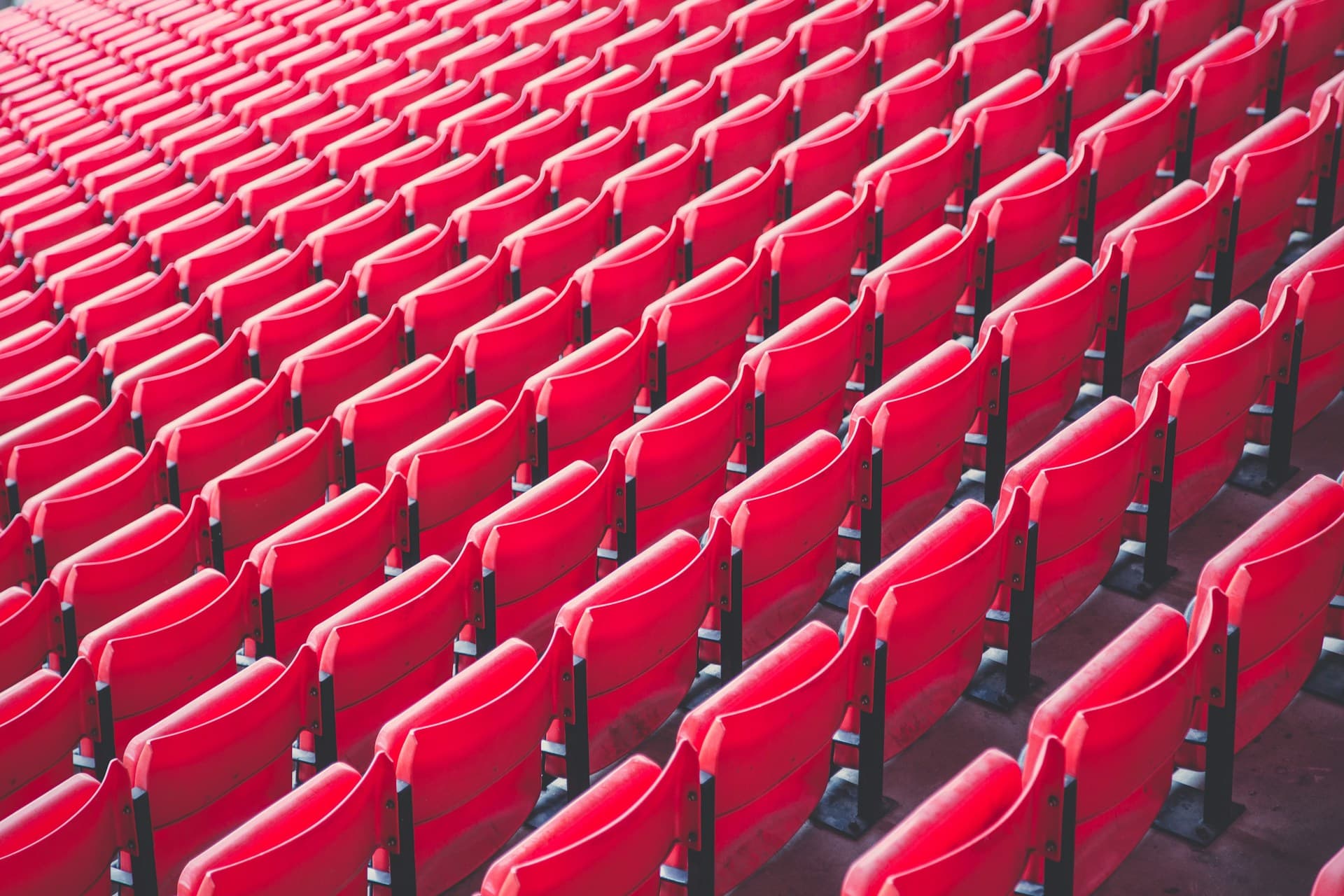 A soccer stadium